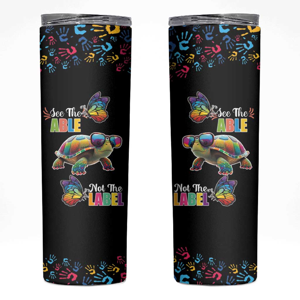 Autism Awareness Month Neurodiversity Skinny Tumbler 2nd April See The Able Not The Label