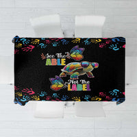 Autism Awareness Month Neurodiversity Tablecloth 2nd April See The Able Not The Label