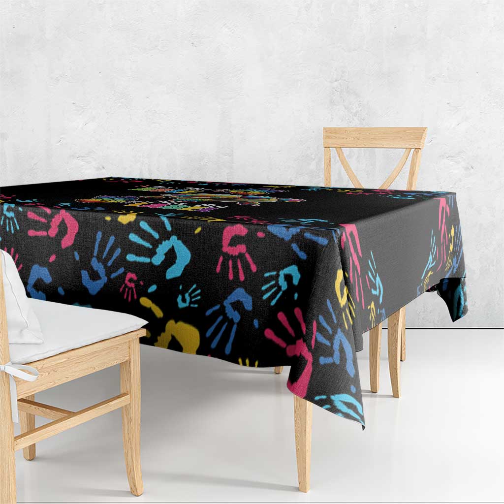 Autism Awareness Month Neurodiversity Tablecloth 2nd April See The Able Not The Label