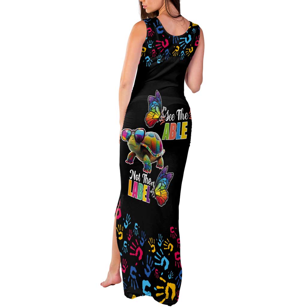 Autism Awareness Month Neurodiversity Tank Maxi Dress 2nd April See The Able Not The Label