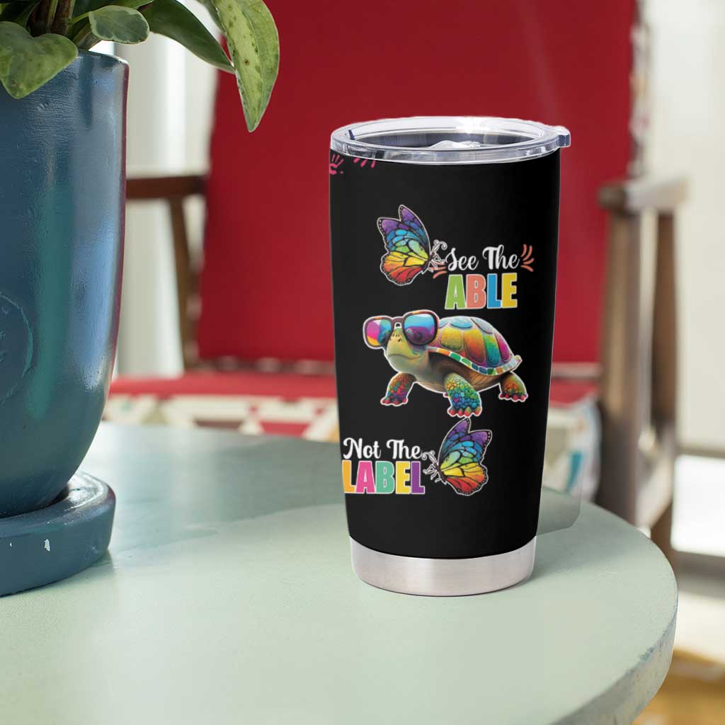 Autism Awareness Month Neurodiversity Tumbler Cup 2nd April See The Able Not The Label