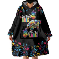 Autism Awareness Month Neurodiversity Wearable Blanket Hoodie 2nd April See The Able Not The Label