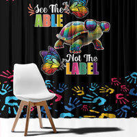 Autism Awareness Month Neurodiversity Window Curtain 2nd April See The Able Not The Label