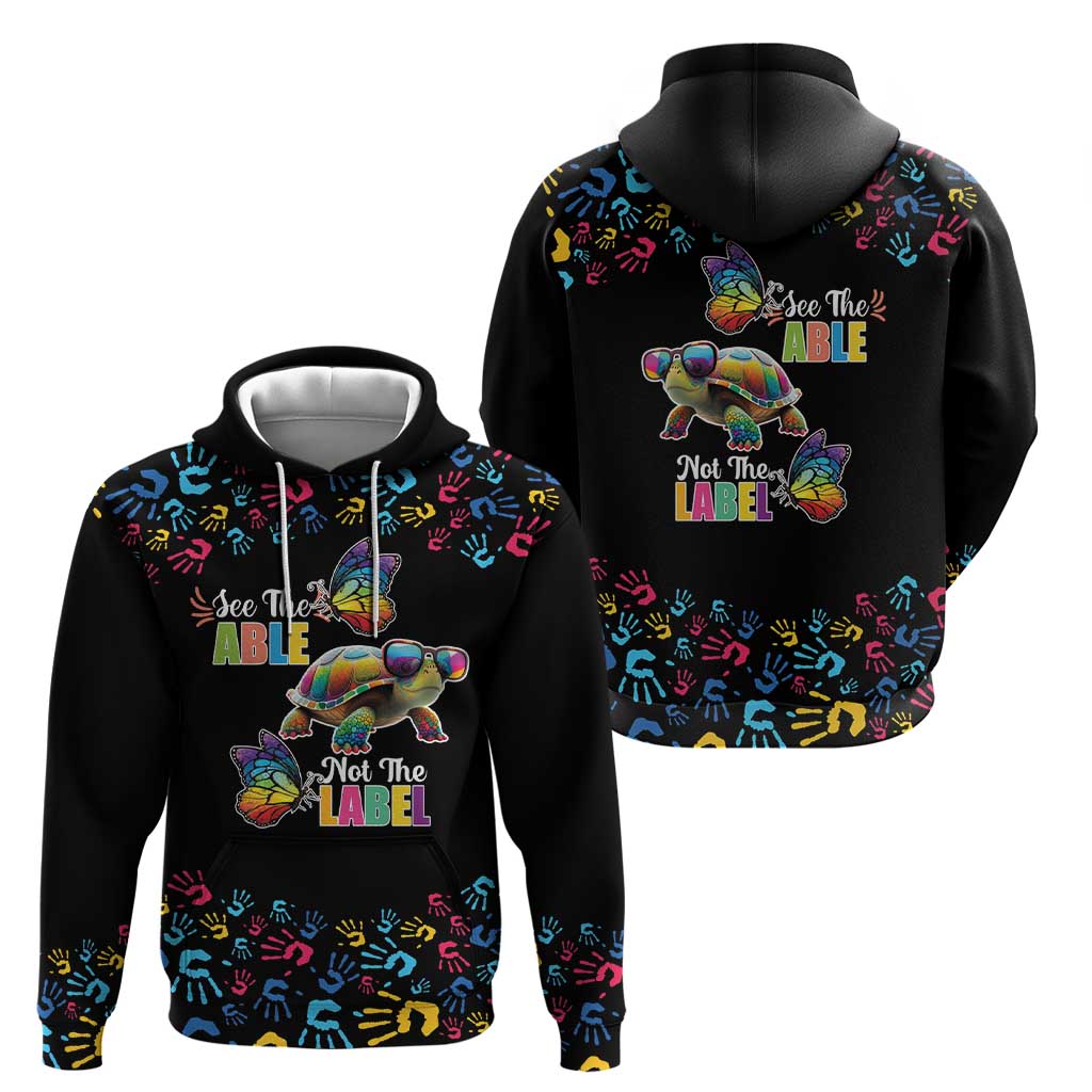 Autism Awareness Month Neurodiversity Zip Hoodie 2nd April See The Able Not The Label