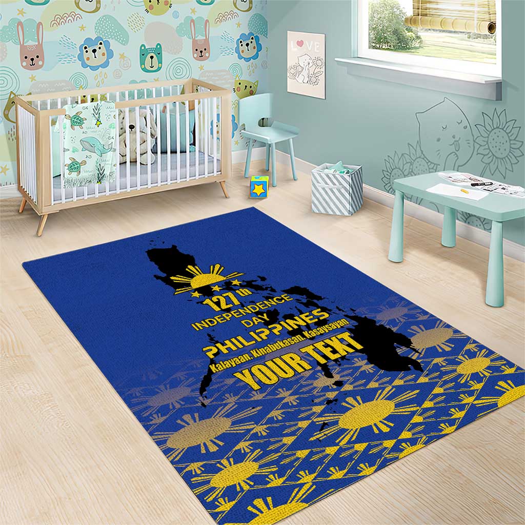Philippines Independence Day Area Rug Kalayaan Kinabukasan Kasaysayan