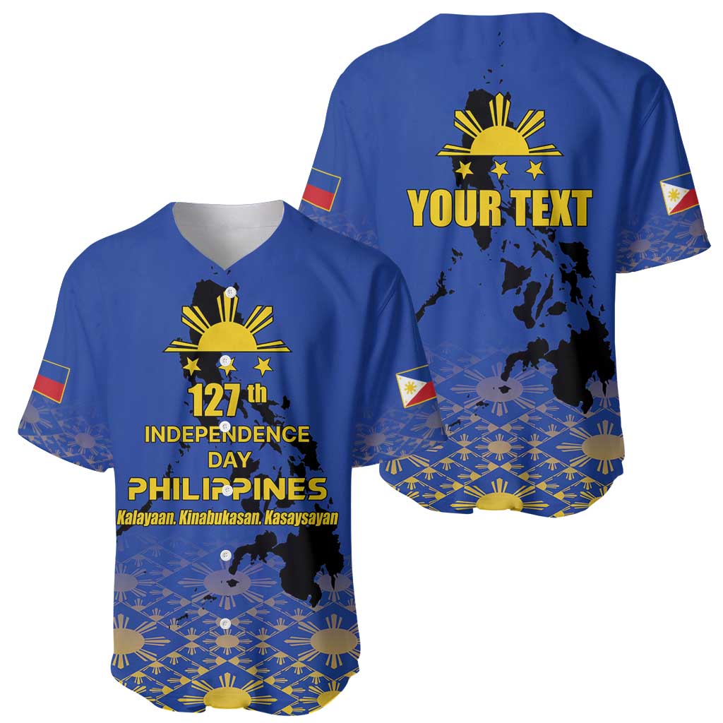 Philippines Independence Day Baseball Jersey Kalayaan Kinabukasan Kasaysayan