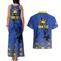 Philippines Independence Day Couples Matching Tank Maxi Dress and Hawaiian Shirt Kalayaan Kinabukasan Kasaysayan