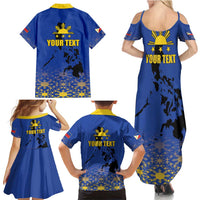 Philippines Independence Day Family Matching Summer Maxi Dress and Hawaiian Shirt Kalayaan Kinabukasan Kasaysayan