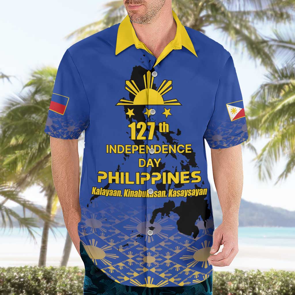 Philippines Independence Day Hawaiian Shirt Kalayaan Kinabukasan Kasaysayan
