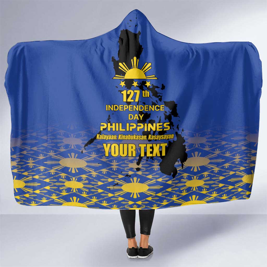 Philippines Independence Day Hooded Blanket Kalayaan Kinabukasan Kasaysayan