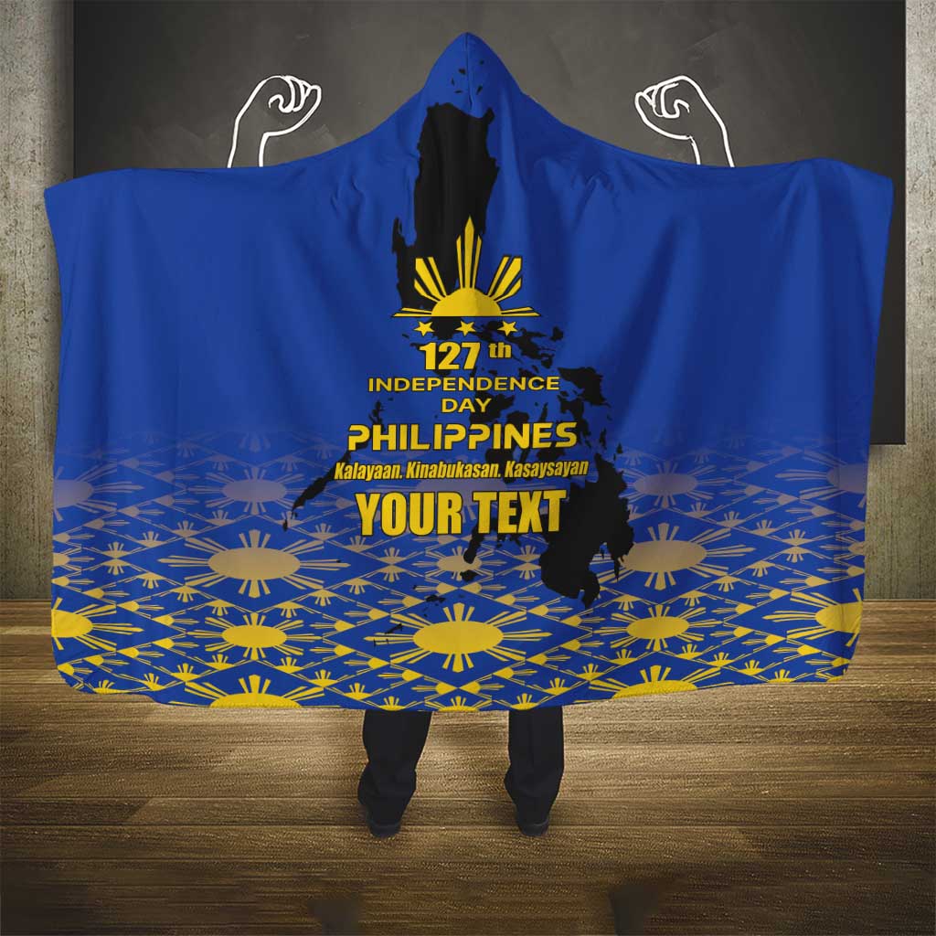 Philippines Independence Day Hooded Blanket Kalayaan Kinabukasan Kasaysayan