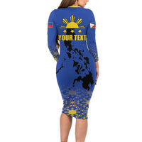 Philippines Independence Day Long Sleeve Bodycon Dress Kalayaan Kinabukasan Kasaysayan