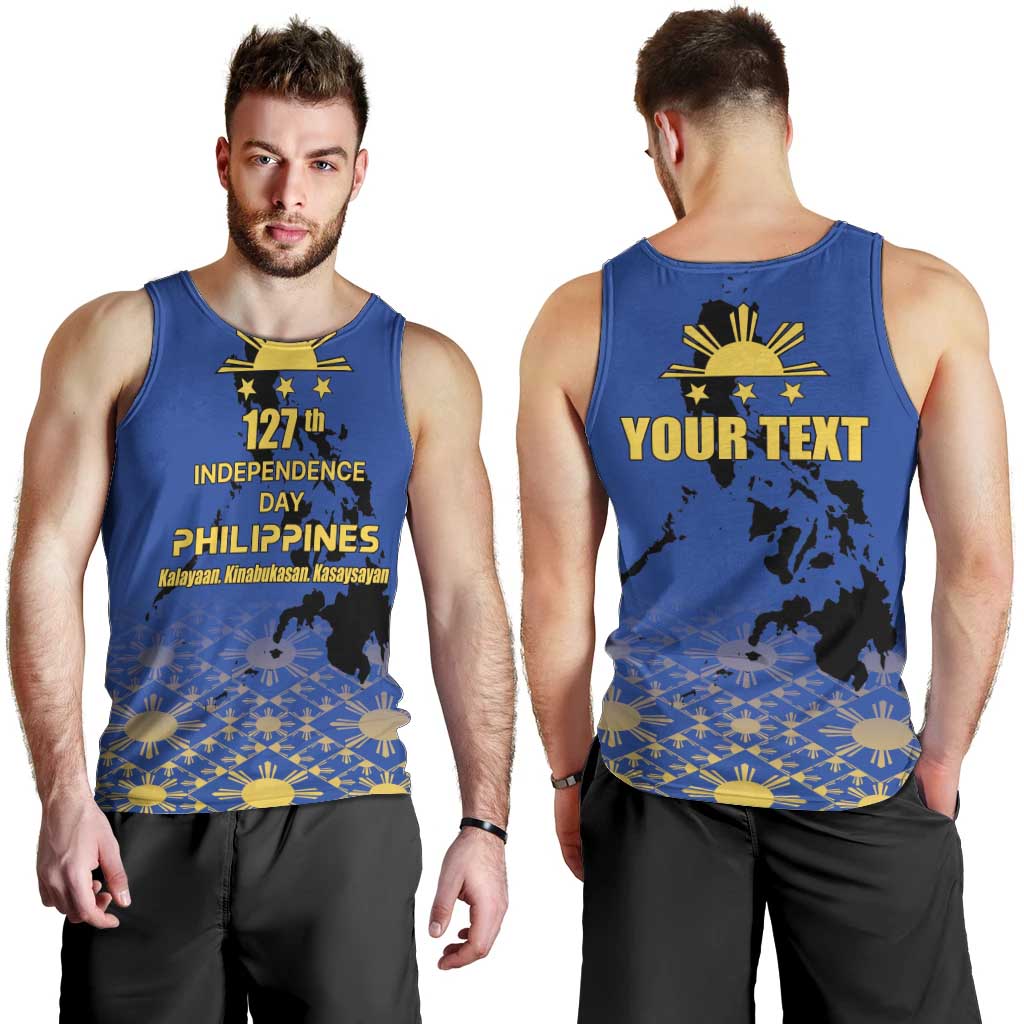 Philippines Independence Day Men Tank Top Kalayaan Kinabukasan Kasaysayan