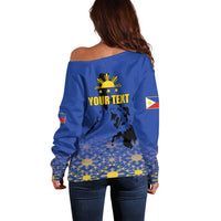 Philippines Independence Day Off Shoulder Sweater Kalayaan Kinabukasan Kasaysayan