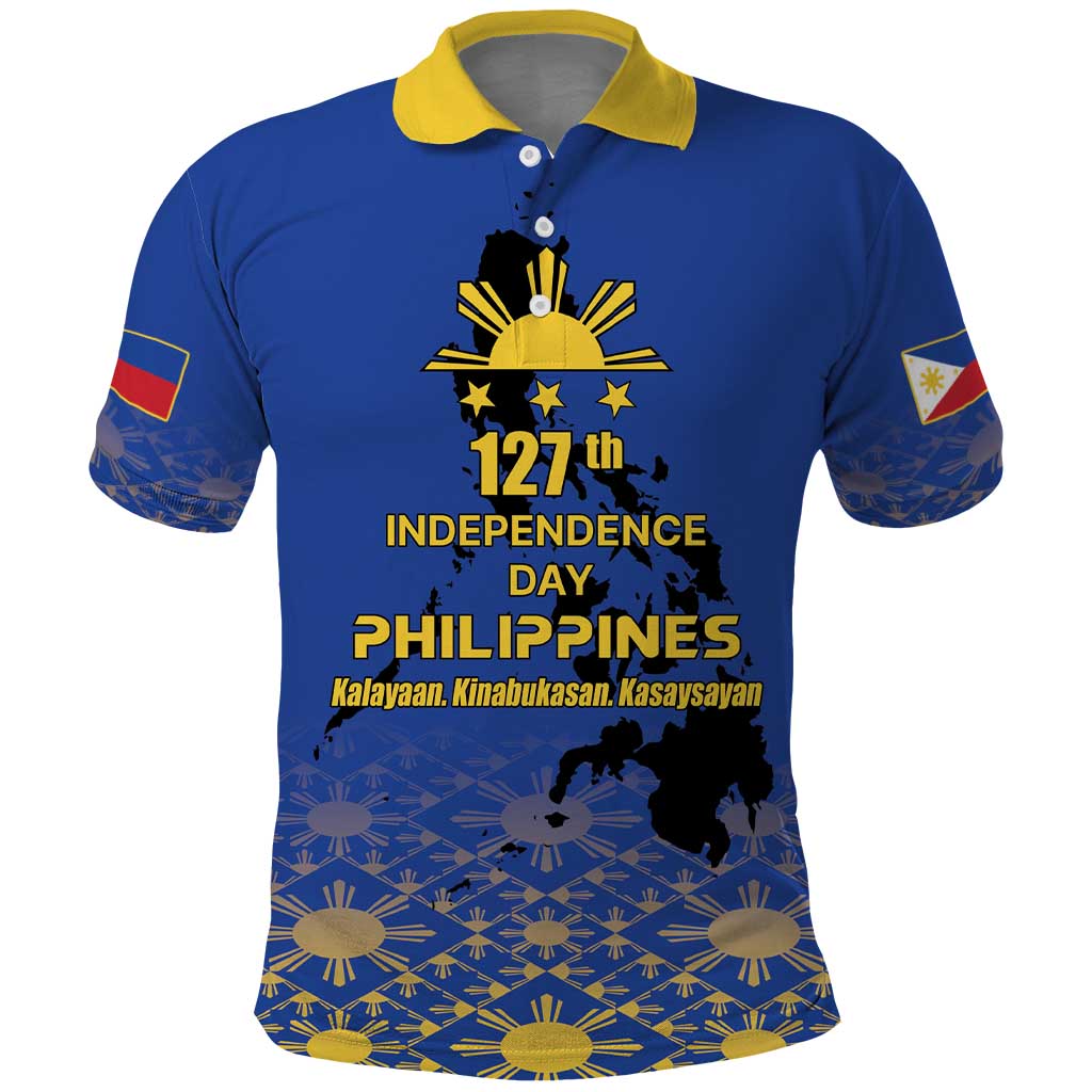 Philippines Independence Day Polo Shirt Kalayaan Kinabukasan Kasaysayan
