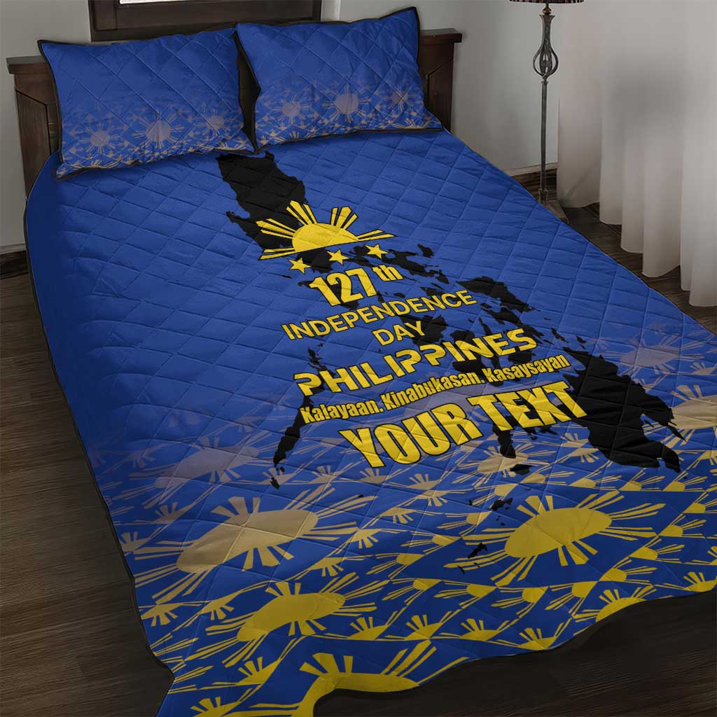Philippines Independence Day Quilt Bed Set Kalayaan Kinabukasan Kasaysayan