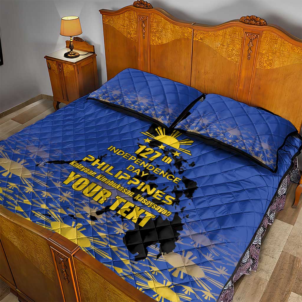 Philippines Independence Day Quilt Bed Set Kalayaan Kinabukasan Kasaysayan