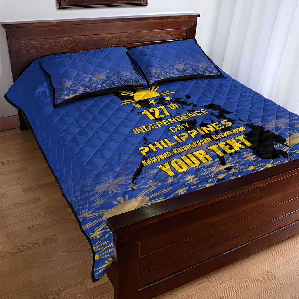 Philippines Independence Day Quilt Bed Set Kalayaan Kinabukasan Kasaysayan
