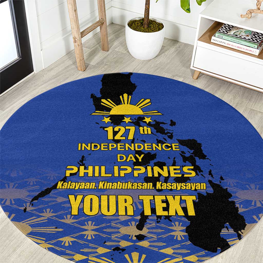 Philippines Independence Day Round Carpet Kalayaan Kinabukasan Kasaysayan