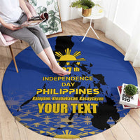 Philippines Independence Day Round Carpet Kalayaan Kinabukasan Kasaysayan