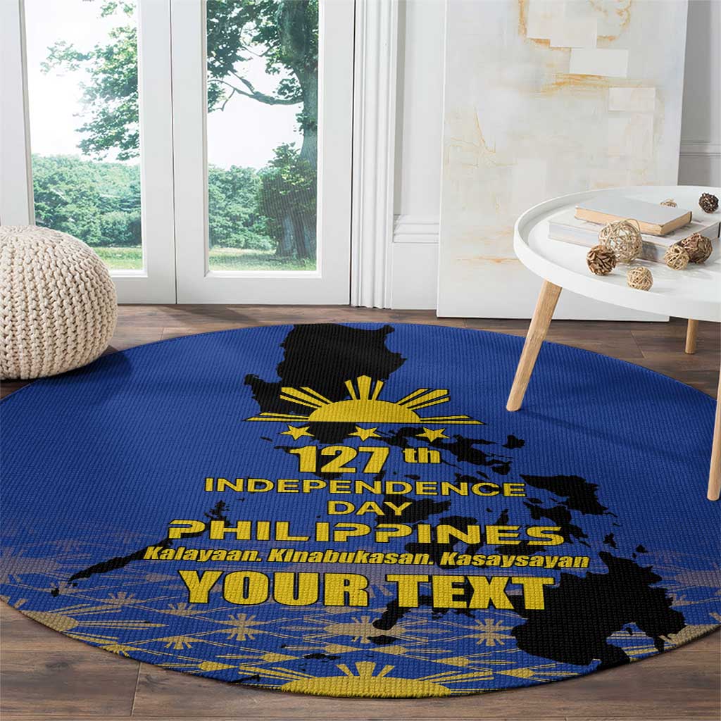 Philippines Independence Day Round Carpet Kalayaan Kinabukasan Kasaysayan