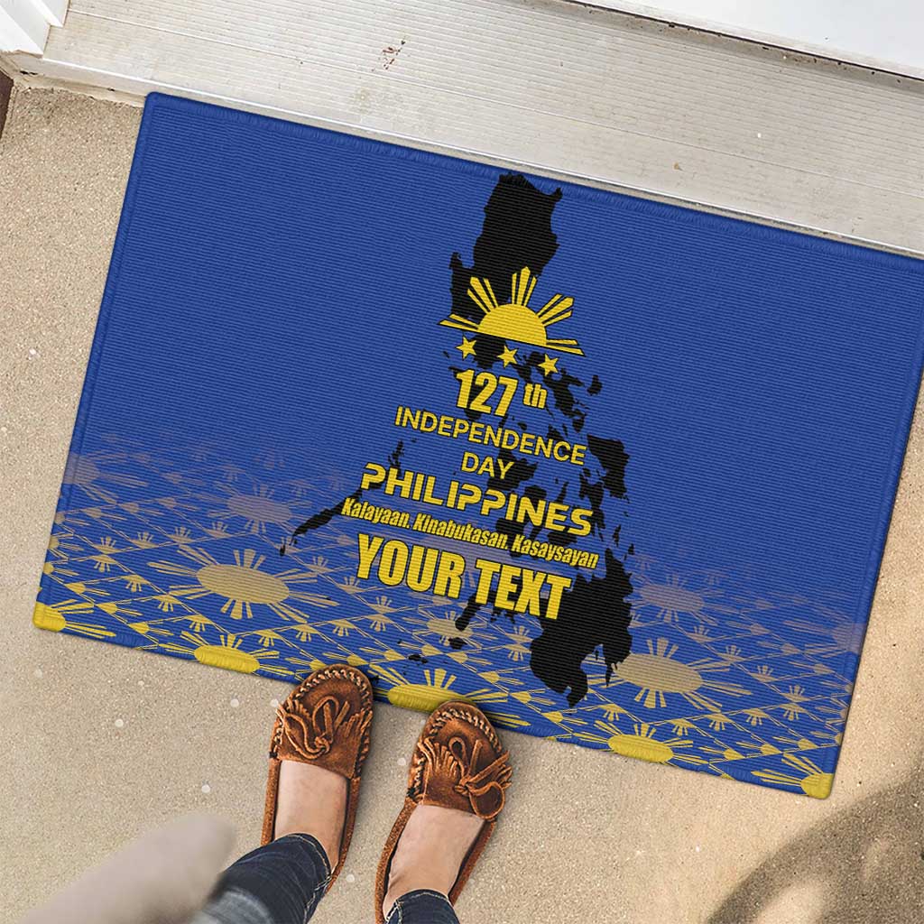 Philippines Independence Day Rubber Doormat Kalayaan Kinabukasan Kasaysayan