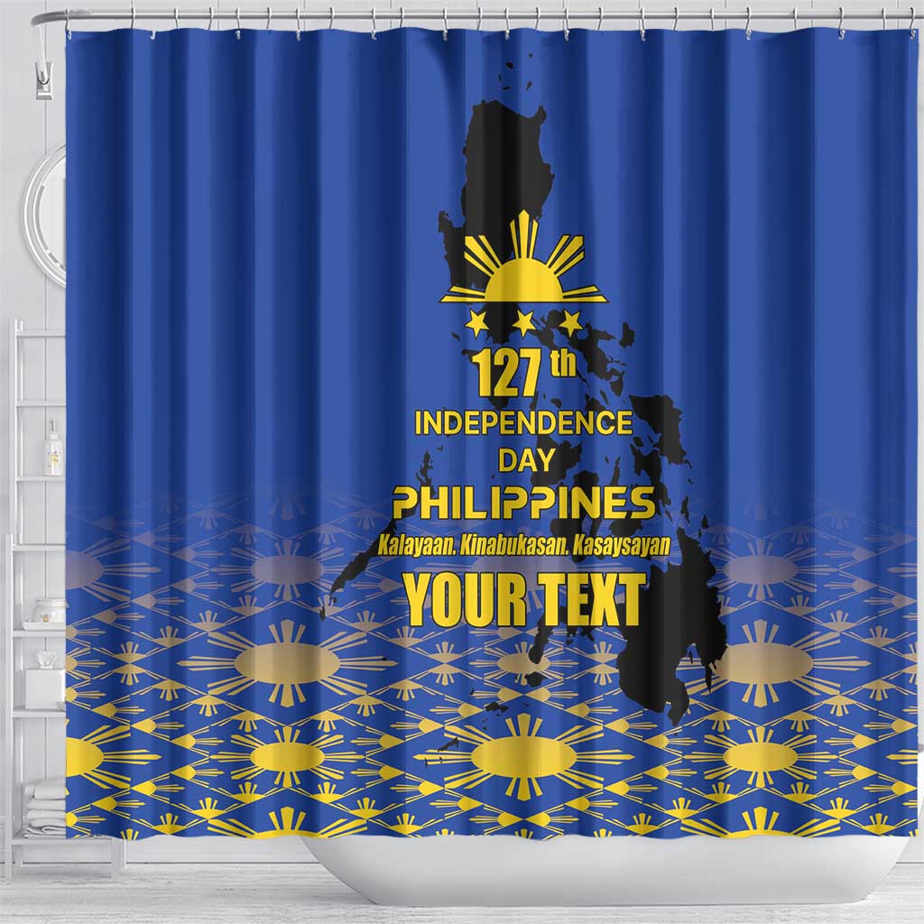 Philippines Independence Day Shower Curtain Kalayaan Kinabukasan Kasaysayan