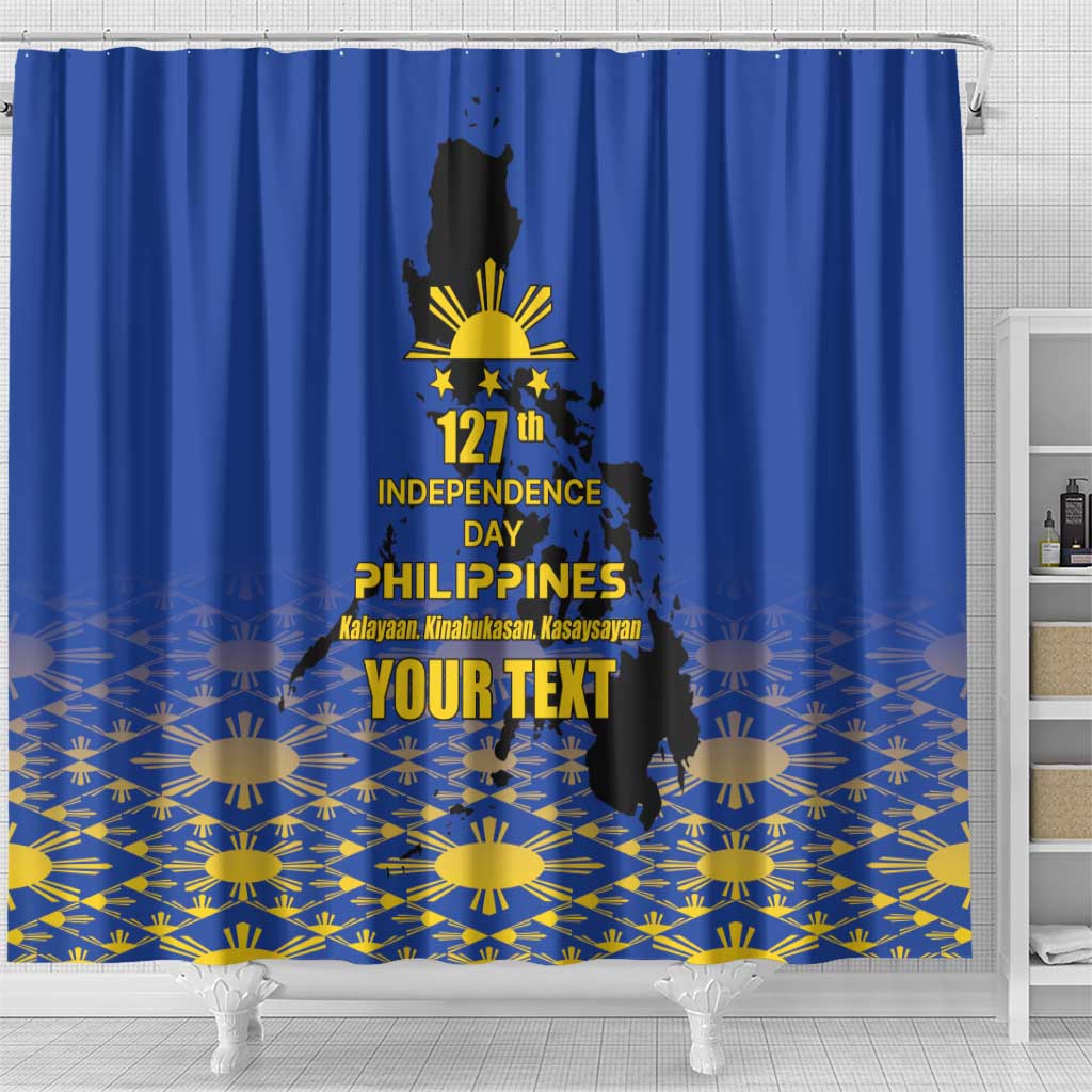 Philippines Independence Day Shower Curtain Kalayaan Kinabukasan Kasaysayan