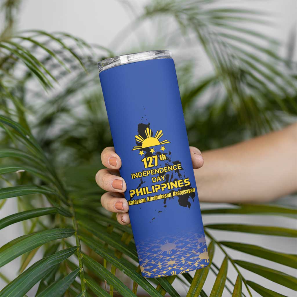 Philippines Independence Day Skinny Tumbler Kalayaan Kinabukasan Kasaysayan