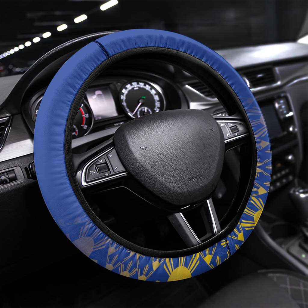 Philippines Independence Day Steering Wheel Cover Kalayaan Kinabukasan Kasaysayan
