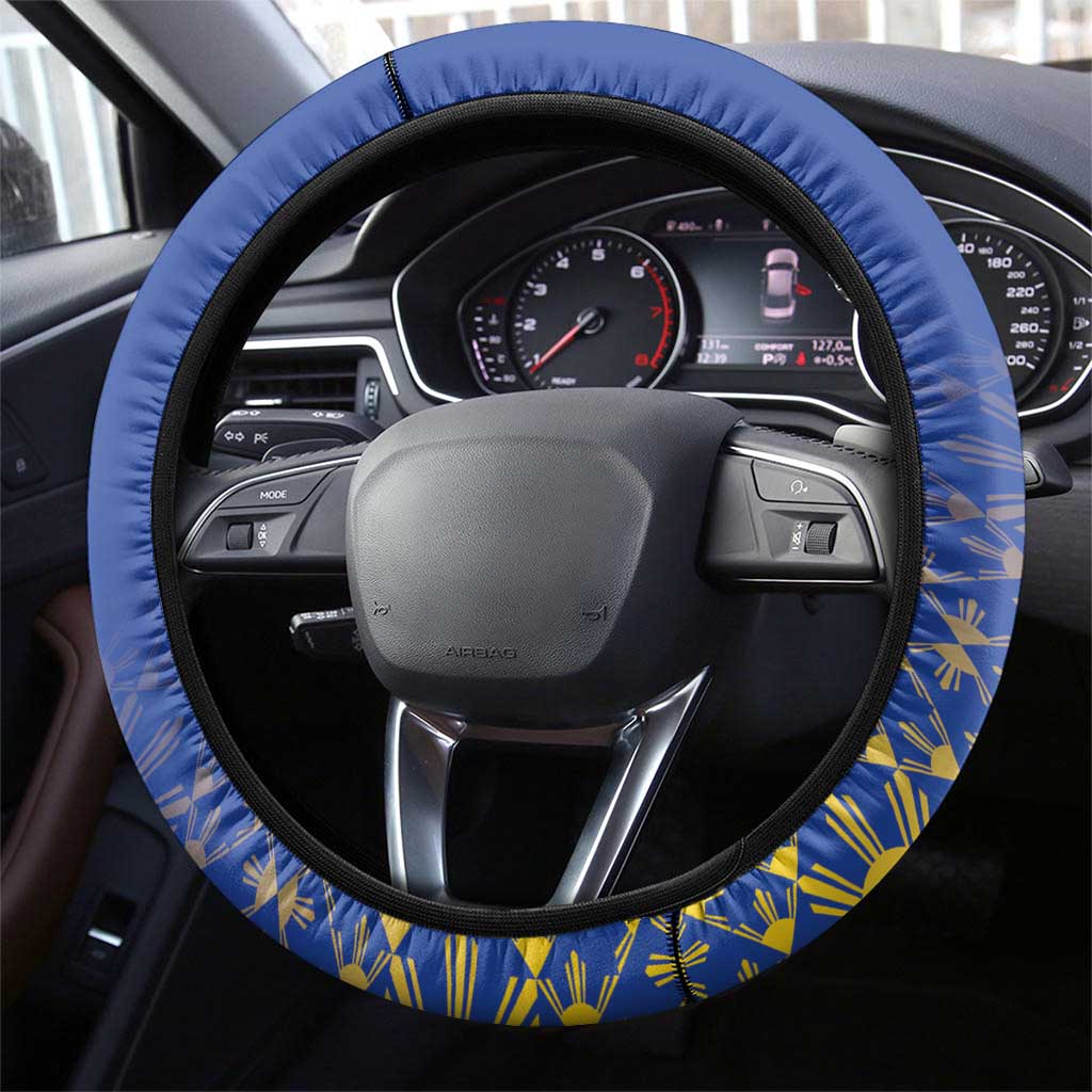 Philippines Independence Day Steering Wheel Cover Kalayaan Kinabukasan Kasaysayan