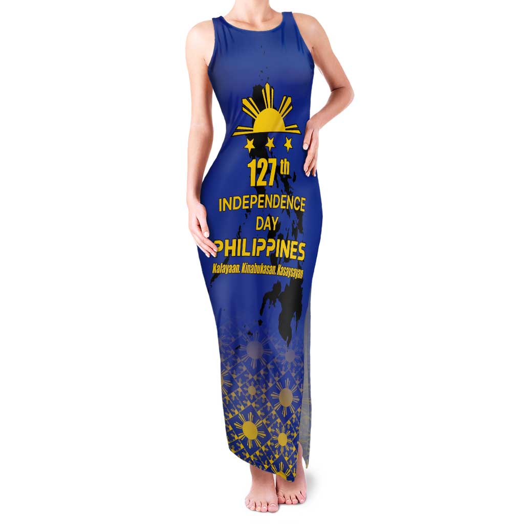 Philippines Independence Day Tank Maxi Dress Kalayaan Kinabukasan Kasaysayan