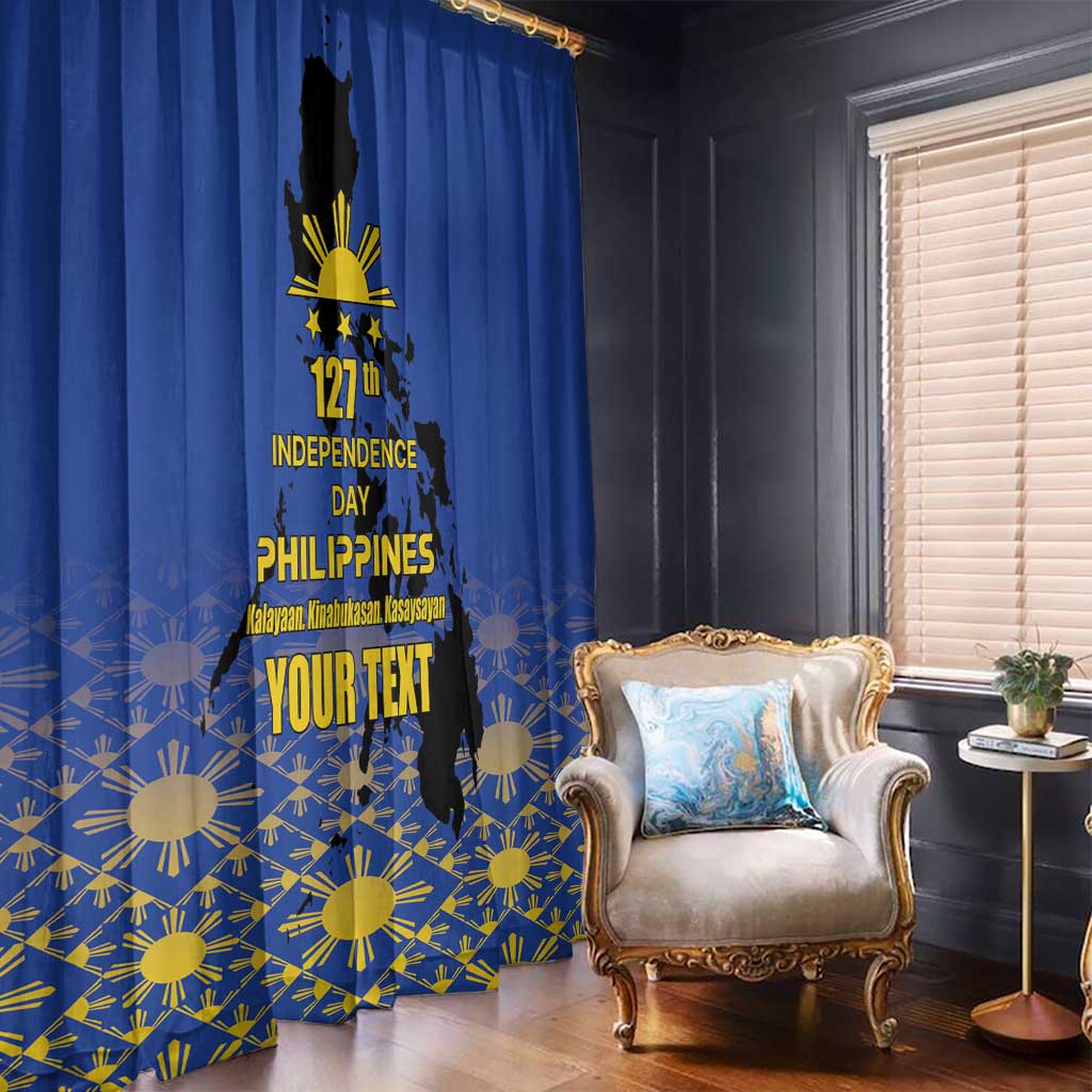 Philippines Independence Day Window Curtain Kalayaan Kinabukasan Kasaysayan