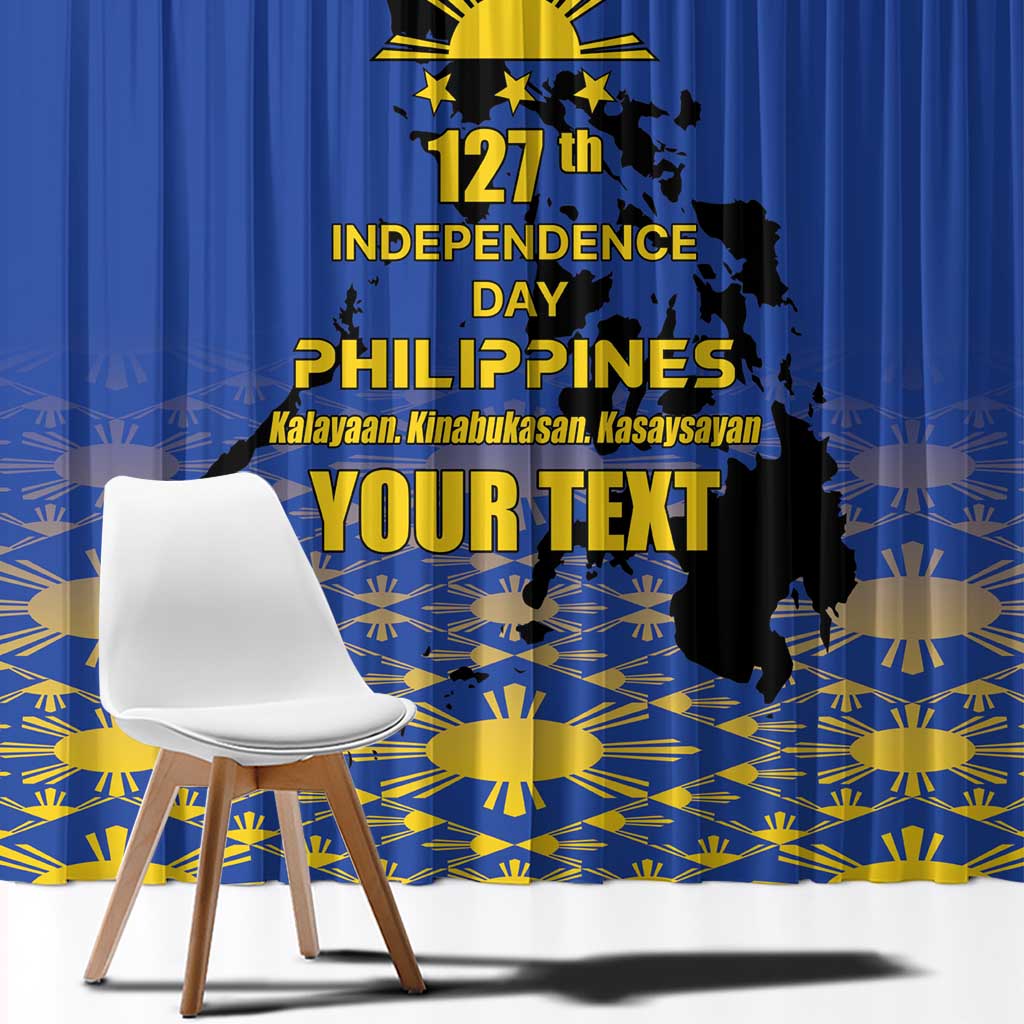 Philippines Independence Day Window Curtain Kalayaan Kinabukasan Kasaysayan