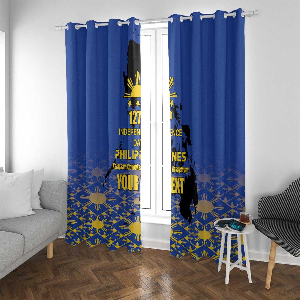 Philippines Independence Day Window Curtain Kalayaan Kinabukasan Kasaysayan