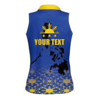 Philippines Independence Day Women Sleeveless Polo Shirt Kalayaan Kinabukasan Kasaysayan