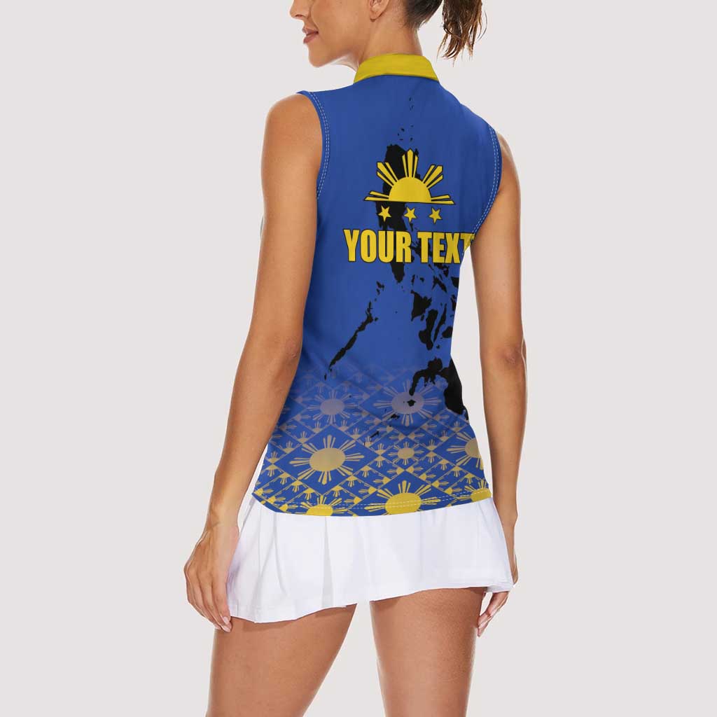 Philippines Independence Day Women Sleeveless Polo Shirt Kalayaan Kinabukasan Kasaysayan