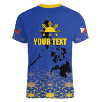 Philippines Independence Day Women V-Neck T-Shirt Kalayaan Kinabukasan Kasaysayan