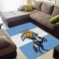 Personalized Argentina Flag Day 20th June Area Rug Manuel Belgrano