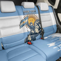 Personalized Argentina Flag Day 20th June Back Car Seat Cover Manuel Belgrano