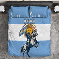 Personalized Argentina Flag Day 20th June Bedding Set Manuel Belgrano