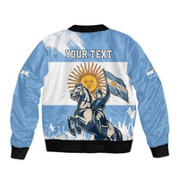 Personalized Argentina Flag Day 20th June Bomber Jacket Manuel Belgrano