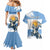 Personalized Argentina Flag Day 20th June Couples Matching Mermaid Dress and Hawaiian Shirt Manuel Belgrano