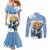 Personalized Argentina Flag Day 20th June Couples Matching Mermaid Dress and Long Sleeve Button Shirt Manuel Belgrano