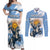 Personalized Argentina Flag Day 20th June Couples Matching Off Shoulder Maxi Dress and Long Sleeve Button Shirt Manuel Belgrano