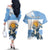 Personalized Argentina Flag Day 20th June Couples Matching Off The Shoulder Long Sleeve Dress and Hawaiian Shirt Manuel Belgrano
