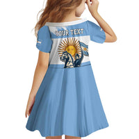 Personalized Argentina Flag Day 20th June Family Matching Off Shoulder Short Dress and Hawaiian Shirt Manuel Belgrano