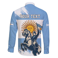 Personalized Argentina Flag Day 20th June Family Matching Off Shoulder Short Dress and Hawaiian Shirt Manuel Belgrano