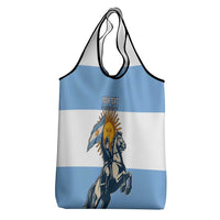 Personalized Argentina Flag Day 20th June Grocery Bag Manuel Belgrano