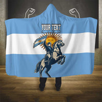 Personalized Argentina Flag Day 20th June Hooded Blanket Manuel Belgrano